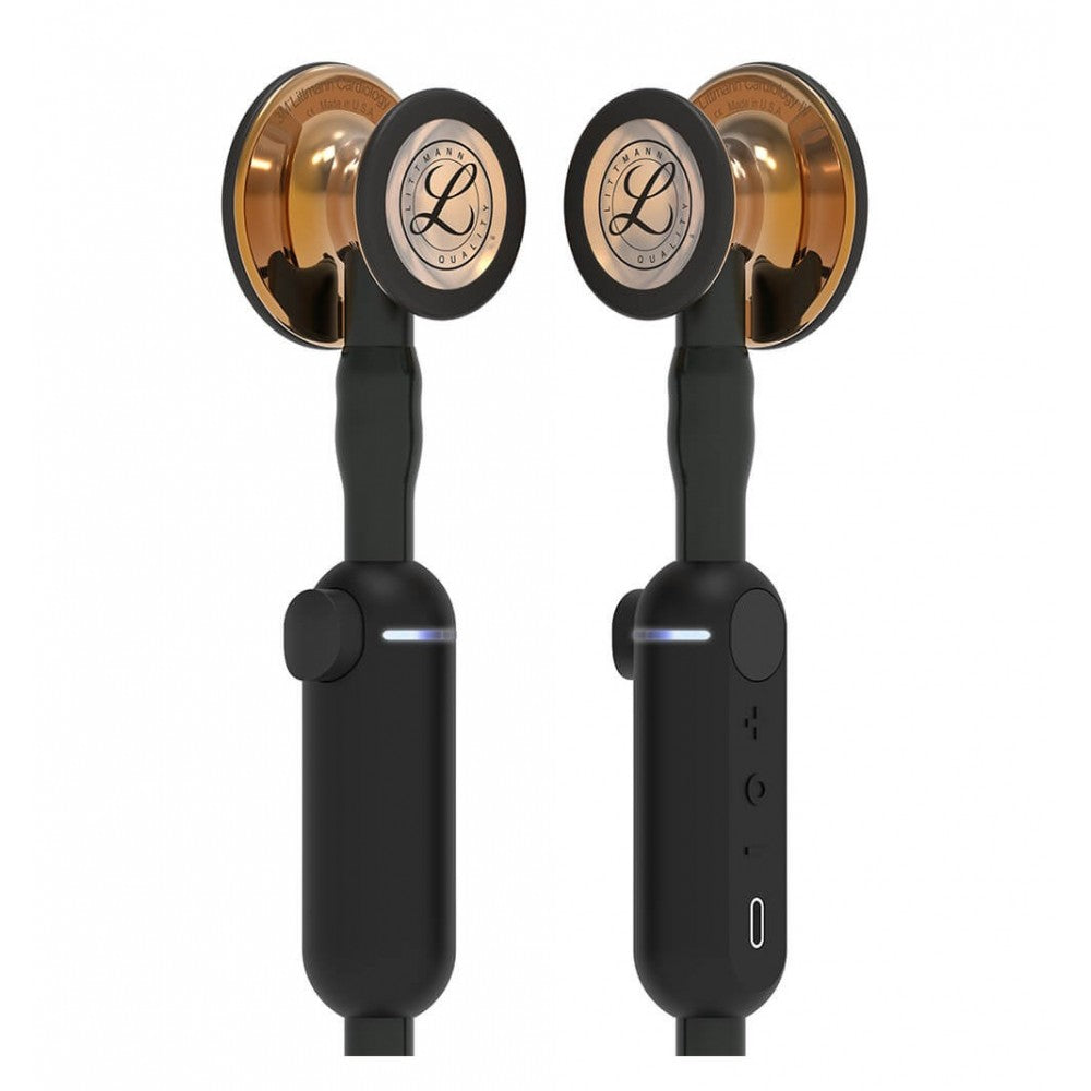 Stetoscop Electronic 3M™ Littmann® CORE Digital Negru Si Capsula Cupru (Black/High-Polish Copper)