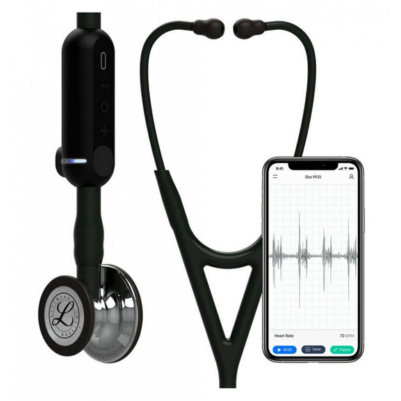 Stetoscop Electronic 3M™ Littmann® CORE Digital Negru Si Capsula Oglinda (Black/High-Polish Mirror)
