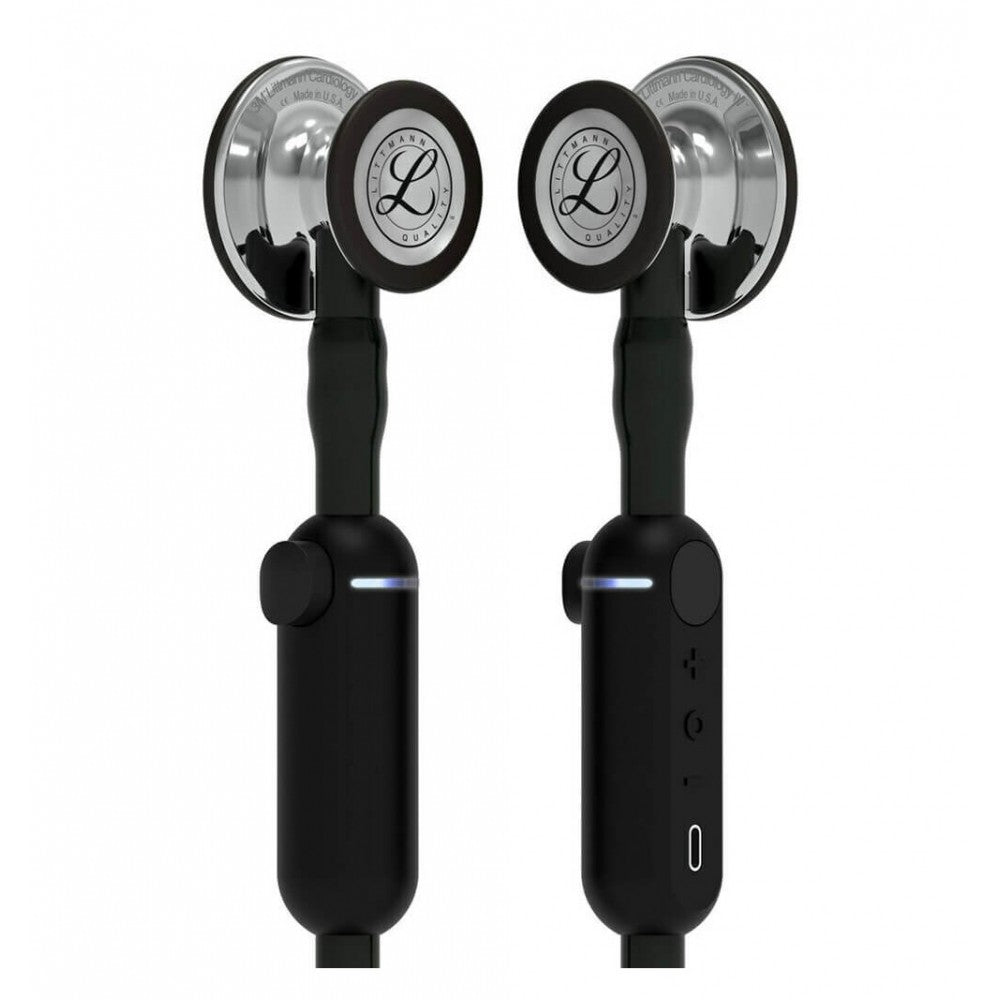 Stetoscop Electronic 3M™ Littmann® CORE Digital Negru Si Capsula Oglinda (Black/High-Polish Mirror)