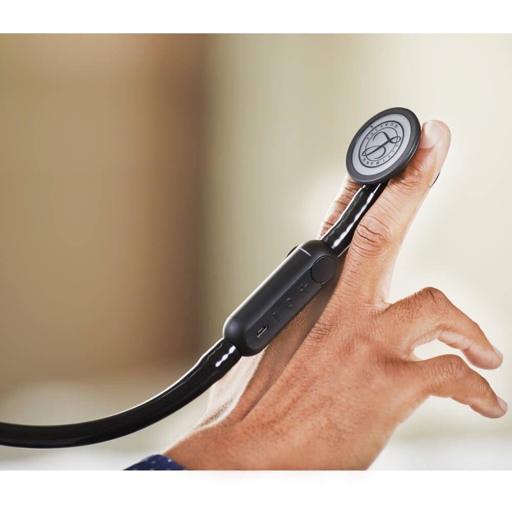 Stetoscop Electronic 3M™ Littmann® Core Digital Negru Complet (Black Edition)